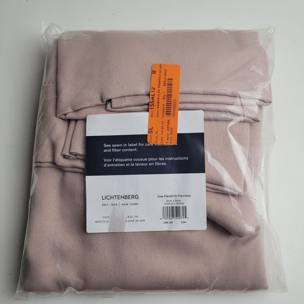 Sun Zero Sun Zero room darkening curtain panels Color 'Blush' '54x54'#BT2